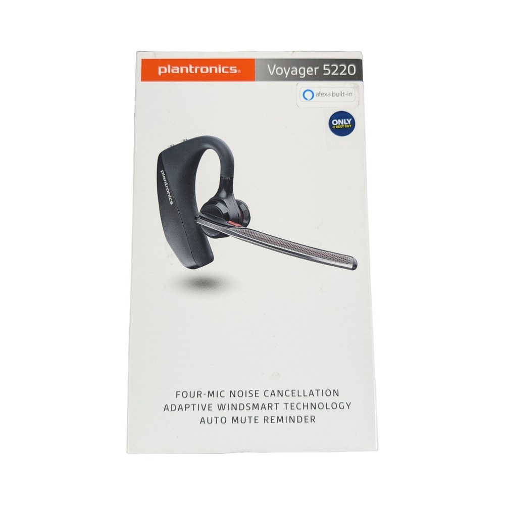 BbU POLY Plantronics Voyager 5220 Noise Cancelling Bluetooth Headset Used